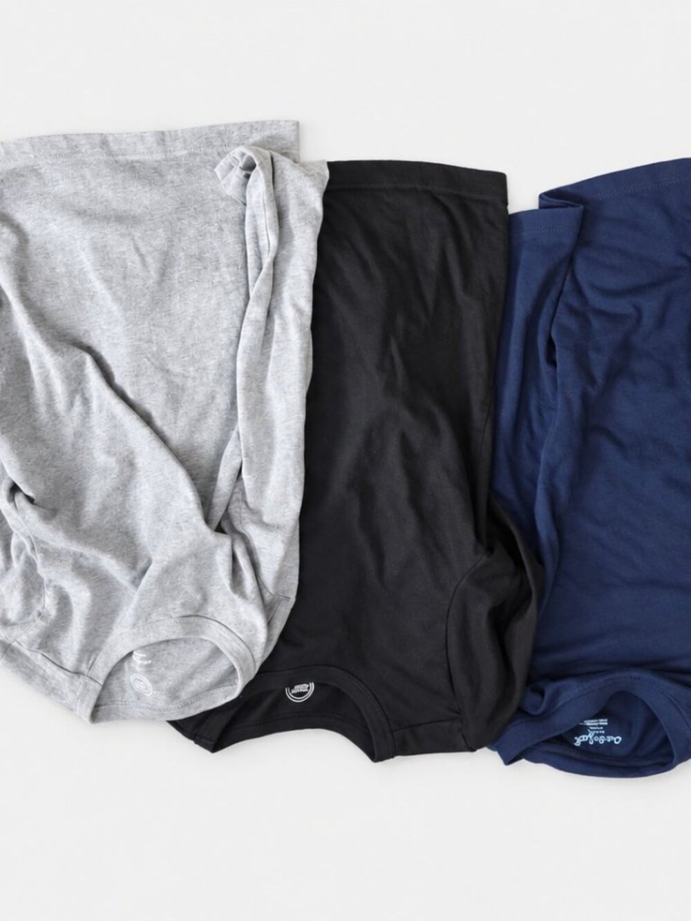 Kids T-Shirts 3-Pack Gray Black Navy Small 6-7